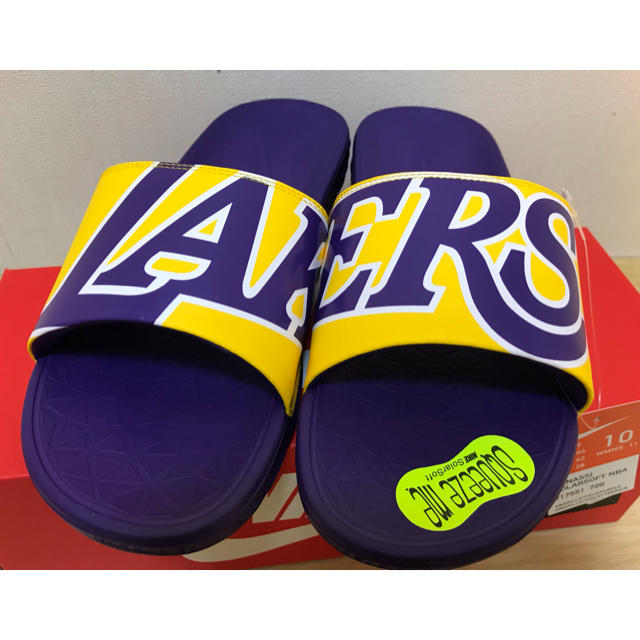 nike benassi lakers