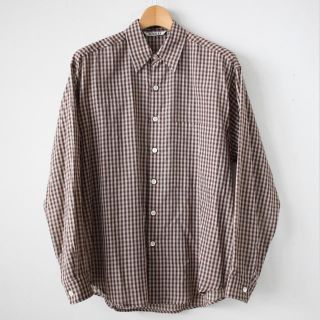 コモリ(COMOLI)のauralee  SUPER LIGHT CHECK BIG SHIRTS (シャツ)