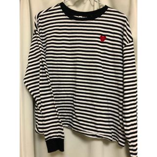 エイチアンドエム(H&M)のコムデギャルソン風tシャツ(Tシャツ(長袖/七分))