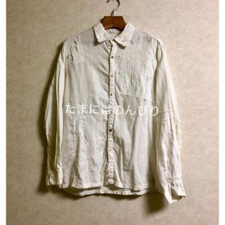 キャピタル(KAPITAL)のぱんやさん専用 KAPITAL BORO 加工 パッチワーク 白 シャツ(シャツ)