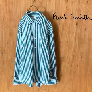 ポールスミス(Paul Smith)のPaul Smith  ポールスミス ストライプシャツ グリーン ホワイト   (シャツ)