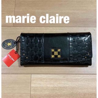 マリクレール(Marie Claire)の【新品】マリクレール 牛革長財布 エナメル長財布 ブラック 黒(財布)