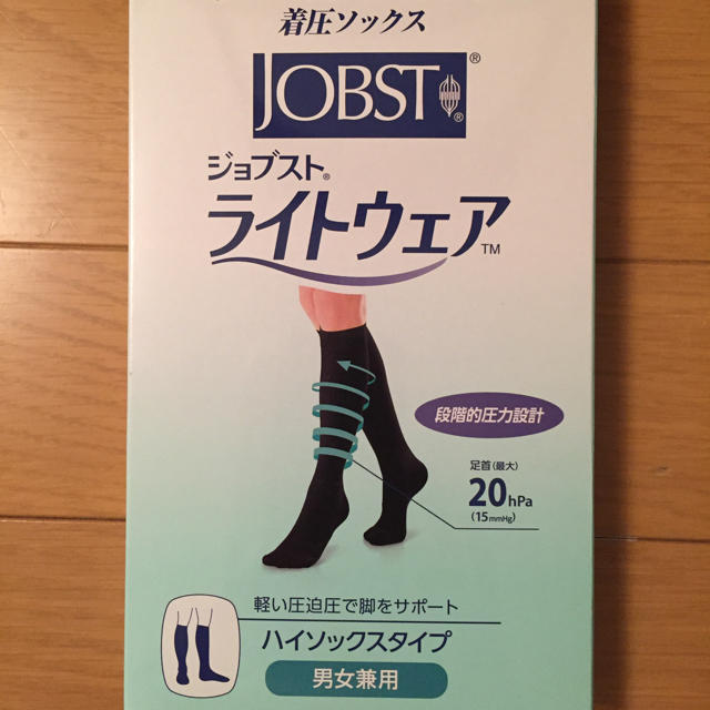 Dr.scholl(ドクターショール)の新品未開封 JOBST ジョブスト ライトウェア 着圧ソックス M ブラック レディースのレッグウェア(ソックス)の商品写真