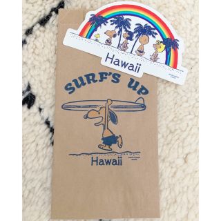 ピーナッツ(PEANUTS)の【HAWAII限定】モニホノルル スヌーピー ステッカー(キャラクターグッズ)