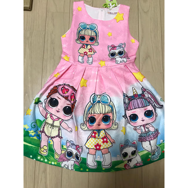 lolサプライズ  ワンピースピンク キッズ/ベビー/マタニティのキッズ服女の子用(90cm~)(ワンピース)の商品写真