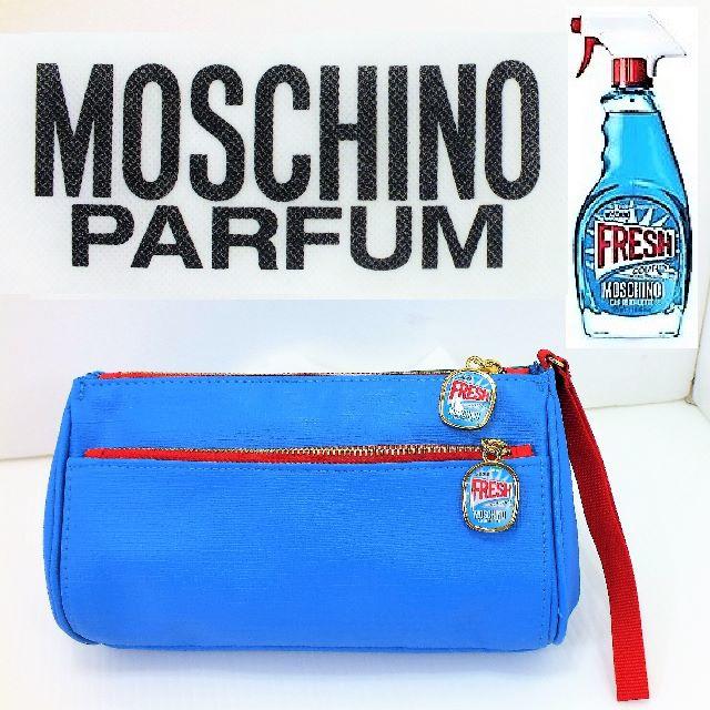 MOSCHINO(モスキーノ)のMOSCHINO　モスキーノ「フレュッシュコスメポーチ」新品未使用3500円 レディースのファッション小物(ポーチ)の商品写真