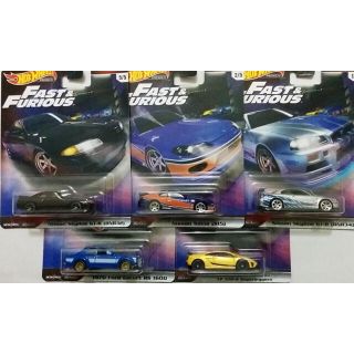 ニッサン(日産)のHotwheels 最新 2019 ワイルドスピード全5種 GTR シルビア 他(ミニカー)