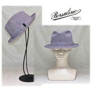 ボルサリーノ(Borsalino)の新品イタリー製【ボルサリーノ 】麻100％ 中折れハット 59cm(L)(ハット)