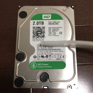 HDD 2TB 3.5インチ WesternDigital WD20EZRX(PCパーツ)