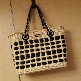 ケイトスペードニューヨーク(kate spade new york)の美品 kate spade かごバッグ ハンドバッグ(かごバッグ/ストローバッグ)