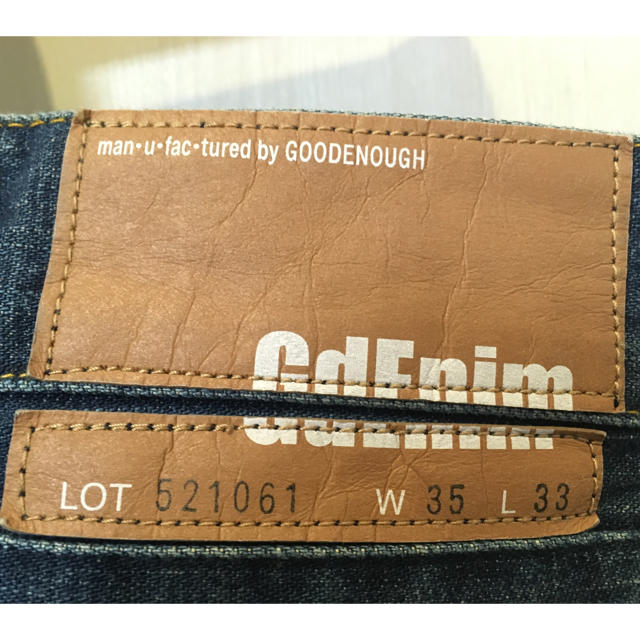 GOODENOUGH(グッドイナフ)の【美品】グッドイナフ GOOD ENOUGH デニム ジーンズ メンズのパンツ(デニム/ジーンズ)の商品写真