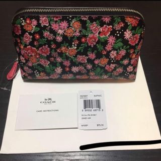 コーチ(COACH)の【お値下げ中‼︎】COACH♡花柄ポーチ (ポーチ)