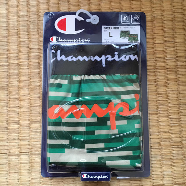 Champion(チャンピオン)の【新品未使用箱付き】Champion チャンピオン ボクサーパンツ 緑 メンズのアンダーウェア(ボクサーパンツ)の商品写真