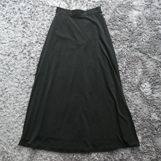 黒のロングスカート マキシ丈 フォーマル 演奏会 ステージ衣装(ロングスカート)