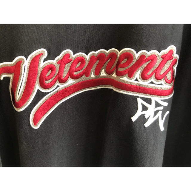 確実正規品 vetements ベースボール ロゴ Tシャツ M ヴェトモン