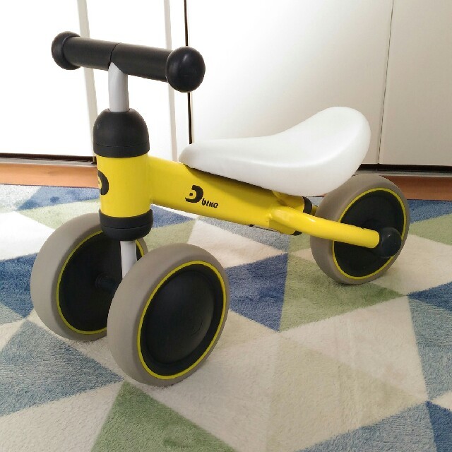 ides(アイデス)のD-bike イエロー　ides キッズ/ベビー/マタニティの外出/移動用品(三輪車)の商品写真