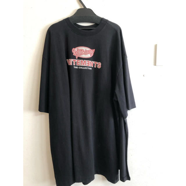 確実正規品 vetements スリットT シャツ S ヴェトモン オーバー