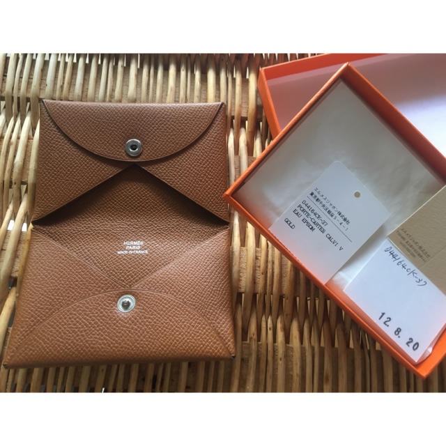 Hermes - エルメス カルヴィ カードケース ヴォーエプソン ゴールドの通販 by にゃ's shop｜エルメスならラクマ