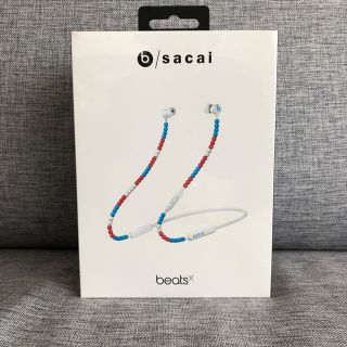 ビーツバイドクタードレ(Beats by Dr Dre)のsacai × BeatsX トゥルーホワイト(ヘッドフォン/イヤフォン)