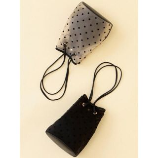 ビューティアンドユースユナイテッドアローズ(BEAUTY&YOUTH UNITED ARROWS)の美品☆ドットチュールドローストバッグ(ハンドバッグ)