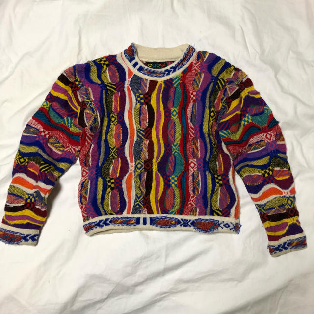 COOGI(クージー)のキッズ古着 COOGI クージー カラフル 3D ニット オーストラリア キッズ/ベビー/マタニティのキッズ服女の子用(90cm~)(ニット)の商品写真