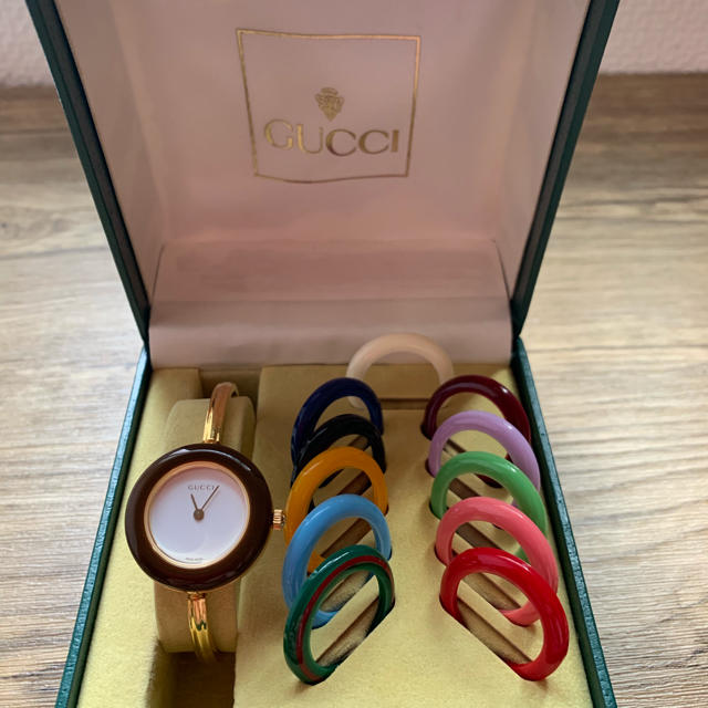 Gucci(グッチ)の美品 グッチ GUCCI チェンジベゼル S レディースのファッション小物(腕時計)の商品写真