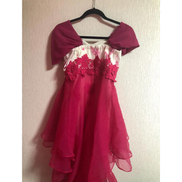 JEWELS(ジュエルズ)のキャバ テールピンクドレス 美品 レディースのフォーマル/ドレス(ナイトドレス)の商品写真