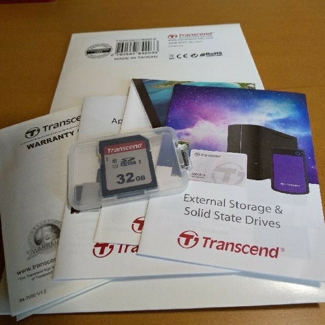 Transcend(トランセンド)のSDカード スマホ/家電/カメラのPC/タブレット(PC周辺機器)の商品写真