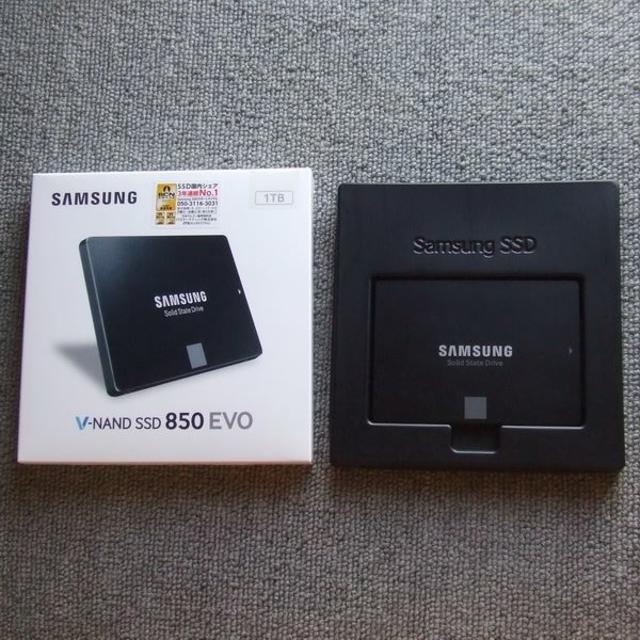 SAMSUNG SSD 1TB EVO850 2.5インチ SATA 使用期間短PC周辺機器