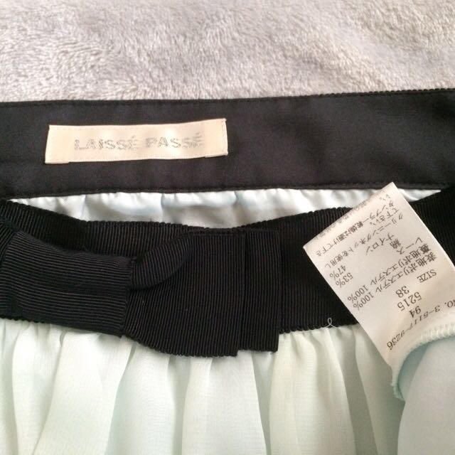 LAISSE PASSE(レッセパッセ)のレッセパッセ☆エレガントシフォンスカート レディースのスカート(ひざ丈スカート)の商品写真