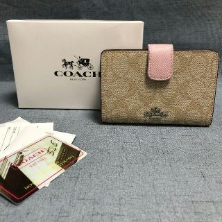 コーチ(COACH)のCOACH コーチ 二つ折り財布 F53562 正規品 アウトレット(折り財布)