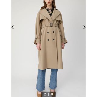 マウジー(moussy)の深キョン着用色違い♡MOUSSY over silhouette trench(トレンチコート)