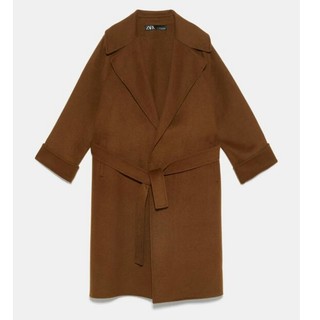 ザラ(ZARA)の新品 ZARA ラップコート L ブラウン スタンニングルアー(ロングコート)