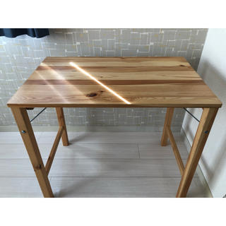 ムジルシリョウヒン(MUJI (無印良品))の無印良品 パイン材テーブル・折りたたみ式(折たたみテーブル)