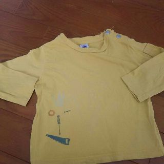 プチバトー(PETIT BATEAU)のプチバトー 長袖Tシャツ ロンT 24m 86cm イエロー(Ｔシャツ)