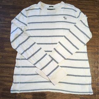 アバクロンビーアンドフィッチ(Abercrombie&Fitch)の専用 アバクロ  コットン100% ボーダートップス(Tシャツ/カットソー(七分/長袖))