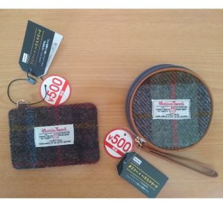 ハリスツイード(Harris Tweed)のиｏzｏMiさん専用　コインケース&パスケース　ダイソー×ハリスツイード(コインケース)