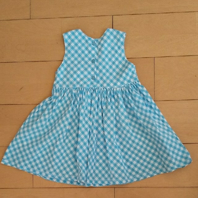 H&M(エイチアンドエム)のH&M  ギンガムチェックワンピース 90 キッズ/ベビー/マタニティのキッズ服女の子用(90cm~)(ワンピース)の商品写真