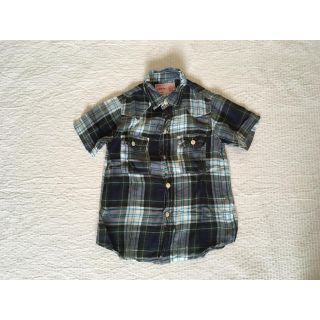 デニムダンガリー(DENIM DUNGAREE)の☆DENIM DUNGAREE☆チェック柄半袖シャツ 120 110(Tシャツ/カットソー)