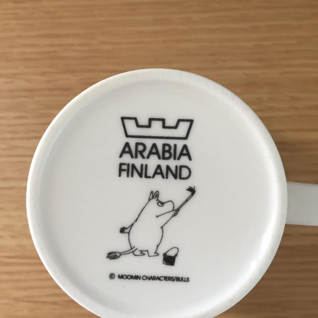 ARABIA(アラビア)の【未使用】アラビア ムーミン 廃盤マグカップ ダークグリーン インテリア/住まい/日用品のキッチン/食器(食器)の商品写真