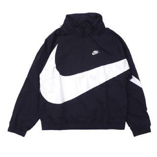 ナイキ(NIKE)のNike big logo anorak jacket blk xl (ナイロンジャケット)