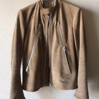 マルタンマルジェラ(Maison Martin Margiela)のマルジェラ　八の字　ライダース　18ss スエード　サイズ　46(ライダースジャケット)