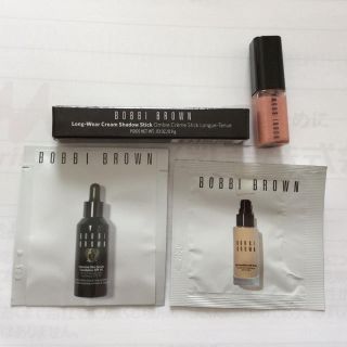 ボビイブラウン(BOBBI BROWN)のボビーブラウン シャドウ、ファンデ、リップ4点セット(サンプル/トライアルキット)