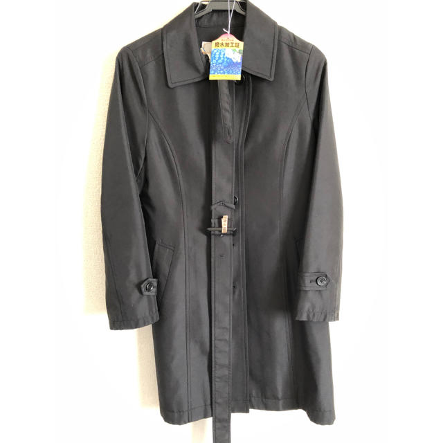 トレンチコート スーツ フォーマル ブラック 7号 レディースのジャケット/アウター(トレンチコート)の商品写真