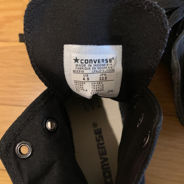 CONVERSE(コンバース)のCONVERSE コンバース 黒 23.5 レディースの靴/シューズ(スニーカー)の商品写真