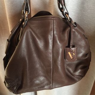 フルラ(Furla)の美品 FULRA 本革ハンドバッグ 本物(ハンドバッグ)