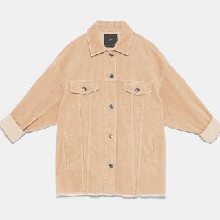 ザラ(ZARA)のZARA コーデュロイジャケット ベージュ S(その他)