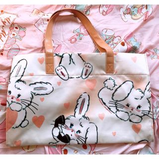 ミルク(MILK)のmさま専用 MILK bunny トートバッグ♡ アイボリー 新品未使用(トートバッグ)