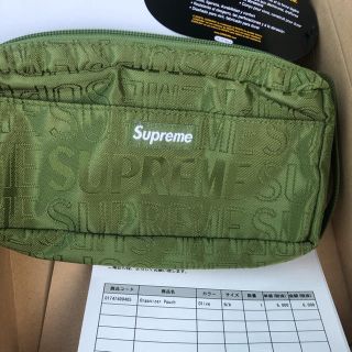 シュプリーム(Supreme)の早い者勝ち supreme 19ss ポーチ 新色グリーン(ポーチ)