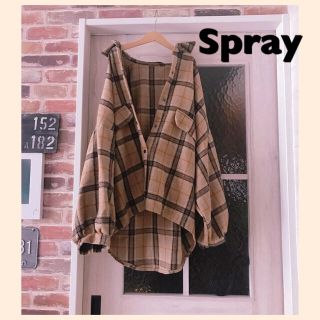 スプレイ(SpRay)のspray♥ チェック ドルマン ビッグシャツ(シャツ/ブラウス(長袖/七分))